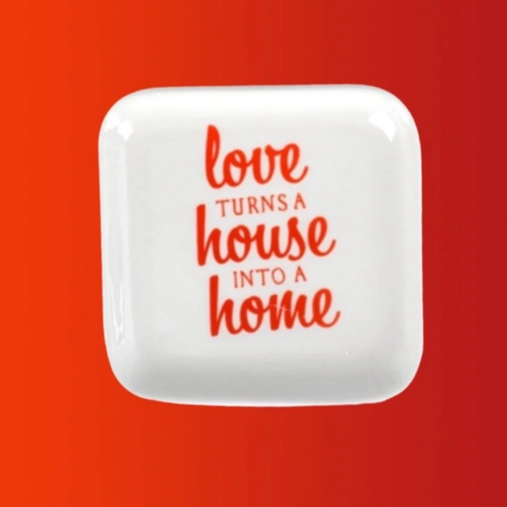 Inspirational Ceramic Trinket Trays Love Turns a House into a Home - Picture 1 of 3